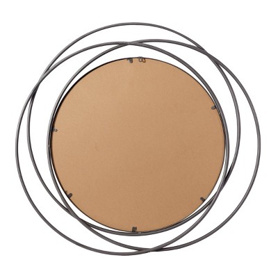 Cheap π Olivia & May Industrial Metal Round Decorative Wall Mirror Gray - Olivia & May β¨ - Image 2