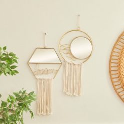 Flash Sale ๐ Olivia & May Set of 2 Metal Contemporary Decorative Wall Mirrors Gold - Olivia & May โ๏ธ