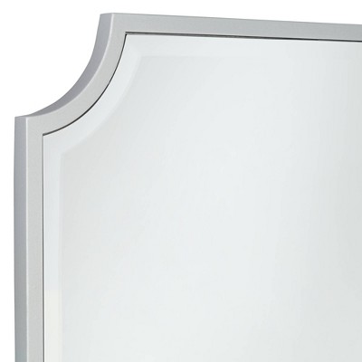 Buy ❤️ Noble Park Rectangular Vanity Decorative Wall Mirror Modern Beveled Rounded Cut Edge Silver Frame 24" Wide for Bathroom Bedroom ⭐ - Image 2