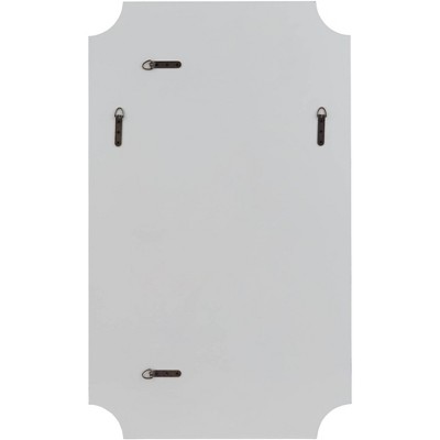 Buy ❤️ Noble Park Rectangular Vanity Decorative Wall Mirror Modern Beveled Rounded Cut Edge Silver Frame 24" Wide for Bathroom Bedroom ⭐ - Image 4