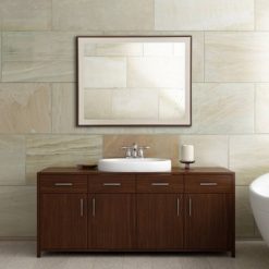 Brand new 🎉 35.5" x 45.5" Two-Toned Frame Mirror Brown/Cream - Head West ✨