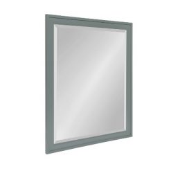 Best deal 😍 25.5" x 31.5" Bosc Rectangle Wall Mirror Gray - DesignOvation 💯