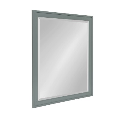 Best deal π 25.5" x 31.5" Bosc Rectangle Wall Mirror Gray - DesignOvation π―
