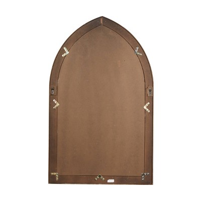Coupon ✔️ Olivia & May 31.5" x 51" Large Wood Arched Wall Mirror with Window Frame White - Olivia & May 😉 - Image 3