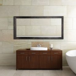 Brand new 👏 29.5" x 53.5" Beaded Wash Frame Mirror Black - Head West 🛒