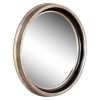 Budget 👏 Round Howard Elliot Cole Decorative Wall Mirror Light Silver/Black - Howard Elliott 🥰