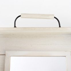 Deals 👍 The Lakeside Collection Lakeside Farmhouse Serving Tray Wall Hanging Mirror with Handles 😉