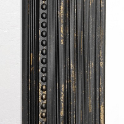 Best reviews of π 35.5" x 45.5" Beaded Wash Frame Mirror Black - Head West π― - Image 3