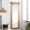 Buy 🧨 Olivia & May 70" x 32" Farmhouse Rectangular Wooden Framed Wall Mirror with Iron Wall Brackets - Olivia & May 😉