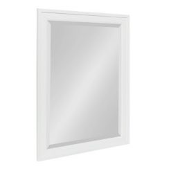 Top 10 ✨ 21.5" x 27.5" Bosc Rectangle Wall Mirror White - DesignOvation 💯