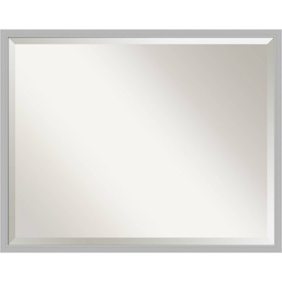 Best Sale ๐ฅ Hera Brushed Framed Bathroom Vanity Wall Mirror Chrome - Amanti Art ๐ - Image 8