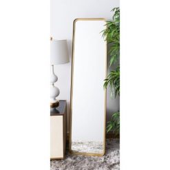 Top 10 👏 Lerna Mirror - Brushed Brass - Safavieh ⌛