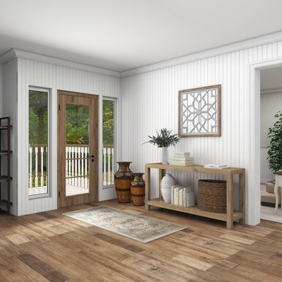 Budget βοΈ Olivia & May 30" x 30" Modern Wooden Lattice Mirrored Decor - Olivia & May π - Image 8