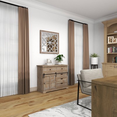 Budget βοΈ Olivia & May 30" x 30" Modern Wooden Lattice Mirrored Decor - Olivia & May π - Image 10