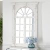 Brand new 🌟 Olivia & May 33" x 52" Extra Large Rectangular Antique Window Framed Wall Mirror White - Olivia & May 🧨