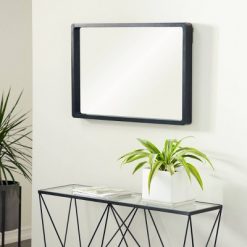 Brand new ✔️ Olivia & May 36" x 23" Modern Rectangular Wooden Framed Wall Mirror Black - Olivia & May 🥰