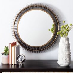 Best reviews of ⌛ Storm Mirror - Antique Brass - Safavieh 🤩