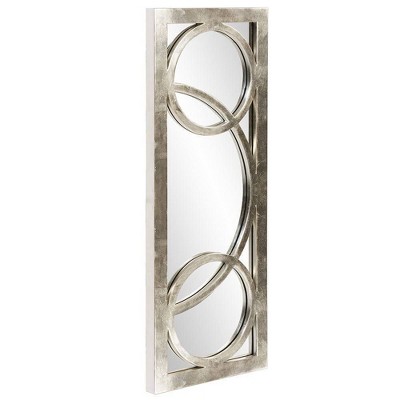 New ๐ฅฐ Rectangle Dynasty Decorative Wall Mirror Silver - Howard Elliott โญ