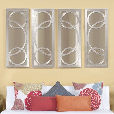 New ๐ฅฐ Rectangle Dynasty Decorative Wall Mirror Silver - Howard Elliott โญ - Image 4