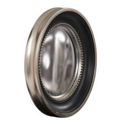 Outlet 💯 Round Patterson Decorative Wall Mirror Black - Howard Elliott 🔥