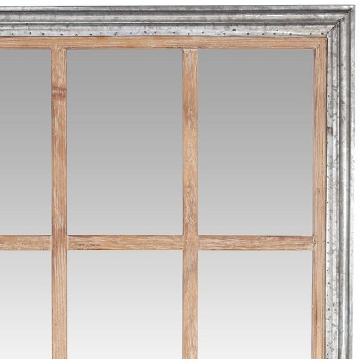 Deals π Olivia & May 35" x 67" Oversized Full Length Window Mirror with Silver Wood Frame- Olivia & May β€οΈ - Image 3