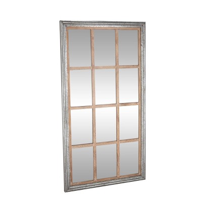 Deals π Olivia & May 35" x 67" Oversized Full Length Window Mirror with Silver Wood Frame- Olivia & May β€οΈ - Image 4