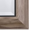 Cheapest 🛒 Light Wood Wall Mirror with Beveled Edge Silver - Yosemite Home Decor 🎉