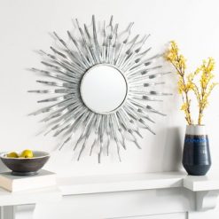 Best Pirce 😍 Naya Sunburst Mirror - Silver - Safavieh 💯