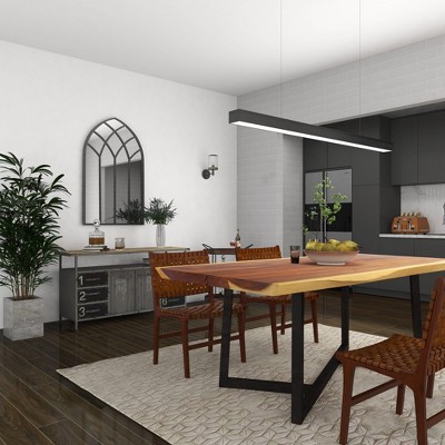 New π Olivia & May Modern Iron Framed Arched Window Wall Mirror Gray - Olivia & May β€οΈ - Image 9