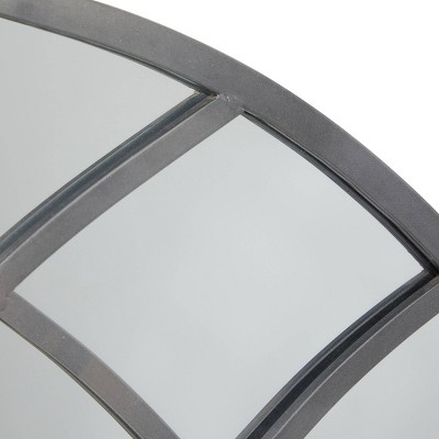 New π Olivia & May Modern Iron Framed Arched Window Wall Mirror Gray - Olivia & May β€οΈ - Image 11