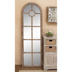 Cheap 🎁 Olivia & May 23" x 72" Large Distressed Wood Wall Mirror - Olivia & May ✨