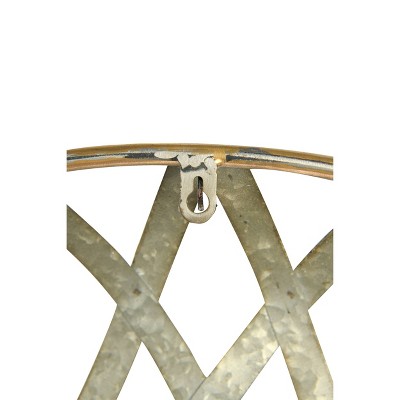 Top 10 ⌛ Round Metal Wall Mirror with Gold and Galvanized Finish - 3R Studios 🤩