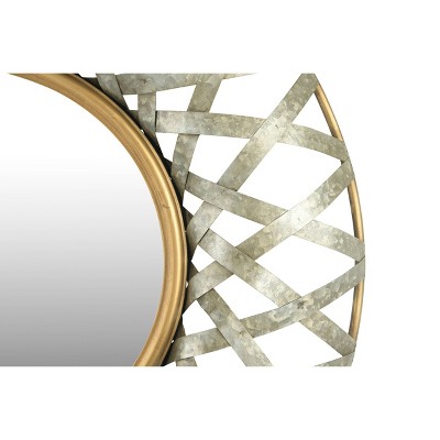 Top 10 ⌛ Round Metal Wall Mirror with Gold and Galvanized Finish - 3R Studios 🤩 - Image 3