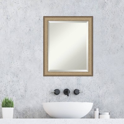 Best reviews of ๐ Elegant Brushed Framed Bathroom Vanity Wall Mirror - Amanti Art Pewter ๐ - Image 6