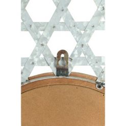 Discount ⭐ Round Metal Wall Mirror with Galvanized Wood Frame - 3R Studios 🎉