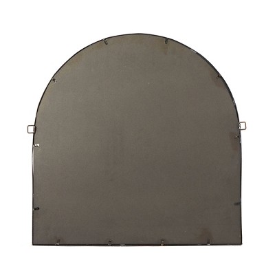 New 🎁 Olivia & May 35" Modern Iron Arched Window Pane Wall Mirror Black - Olivia & May ❤️ - Image 6
