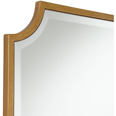 Flash Sale π₯° Noble Park Rectangular Vanity Decorative Wall Mirror Modern Beveled Rounded Cut Edge Antique Gold Frame 24" Wide for Bathroom π - Image 2