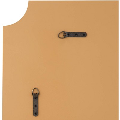 Flash Sale π₯° Noble Park Rectangular Vanity Decorative Wall Mirror Modern Beveled Rounded Cut Edge Antique Gold Frame 24" Wide for Bathroom π - Image 3