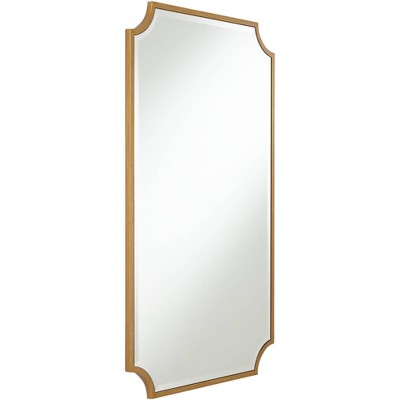 Flash Sale π₯° Noble Park Rectangular Vanity Decorative Wall Mirror Modern Beveled Rounded Cut Edge Antique Gold Frame 24" Wide for Bathroom π - Image 5