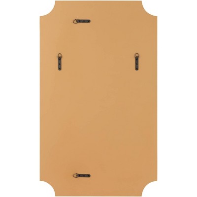 Flash Sale π₯° Noble Park Rectangular Vanity Decorative Wall Mirror Modern Beveled Rounded Cut Edge Antique Gold Frame 24" Wide for Bathroom π - Image 7