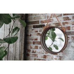 Top 10 ⭐ Vintiquewise Galvanized Metal Framed Round Wall Mirror with Rope 👏