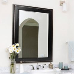 Best deal 🌟 29.5" x 35.5" Two-Toned Frame Mirror Black - Head West 👍