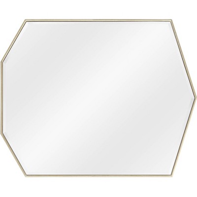 Cheap ๐ Possini Euro Design Heptagon Vanity Mirror Vintage Antique Silver Frame Beveled Glass 29" Wide for Bathroom Bedroom Living Room ๐ - Image 4