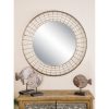 Best deal ⌛ Olivia & May 36" Traditional Iron Round Wall Mirror Black - Olivia & May 👍