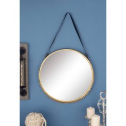 Buy 🛒 Olivia & May Modern Metal Round Wall Mirror - Gold - Olivia & May 😉
