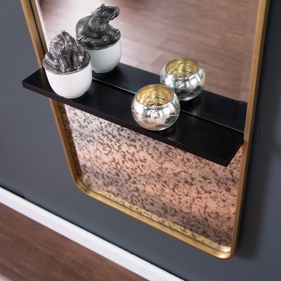 Discount ๐ 20" x 48.25" Honat Rectangular Decorative Wall Mirror Gold/Black - Southern Enterprises โญ - Image 3