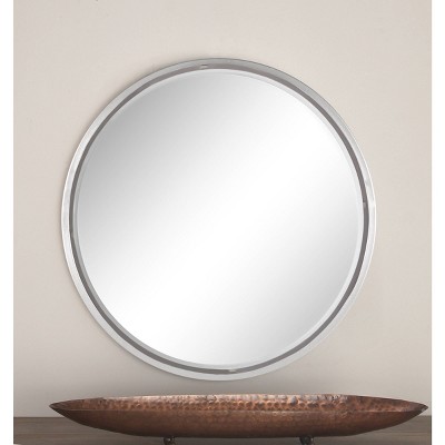 Brand new ✨ Olivia & May Contemporary Metal Round Decorative Wall Mirror Silver - Olivia & May 🥰