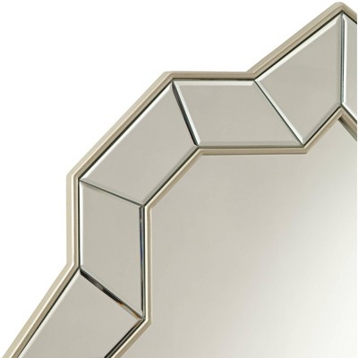 Coupon ๐ฅ Possini Euro Design Quatrefoil Vanity Wall Mirror Modern Champagne Mirrored Frame Beveled Glass 31 1/4" Wide for Bathroom Bedroom ๐ - Image 3