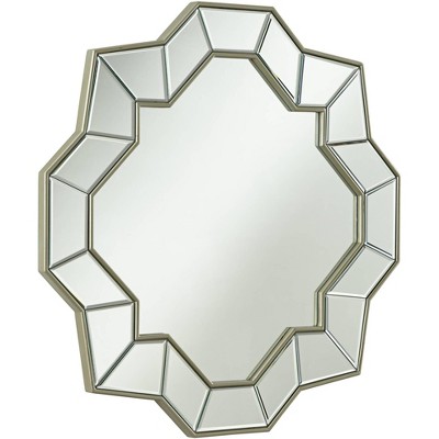 Coupon ๐ฅ Possini Euro Design Quatrefoil Vanity Wall Mirror Modern Champagne Mirrored Frame Beveled Glass 31 1/4" Wide for Bathroom Bedroom ๐ - Image 5