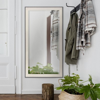 Flash Sale π 29.5" x 53.5" Textured Mat Liner Frame Mirror Gray - Head West π